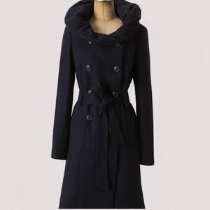 Anthropologie Navy Pea Coat